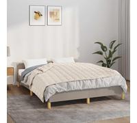Ziaphsol Couverture lestée crème claire, 138 x 200 cm, 6 kg, tissu 100 % coton, avec poches matelassées et rembourrage en perles de verre, pour chambre à coucher, chambre d'amis, pour se sentir bien