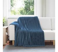 Ziaphsol Couverture polaire bleu marine 200 x 150 cm, jeté pour canapé et lit, couverture douillette pour couverture, couvre-lit, soirée canapé, confort