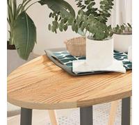 Ziaphsol Dessus de table en bois de chêne massif ovale 100x50x2 cm support robuste pour bureau cuisine salon ou extérieur, idéal pour bricolage et aménagement intérieur ou extérieur