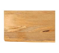 Ziaphsol Dessus de table en bois massif de manguier rectangulaire 40x30x2,5 cm avec bord vivant rustique pour bureau cuisine salle à manger salon intérieur extérieur