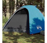 Ziaphsol Dôme Tente de camping pour 4 personnes, tente familiale imperméable en polyester avec revêtement PU, ventilation, moustiquaire, raccord E, dimensions de l'emballage 55,5 x 14,5 x 14,5 cm