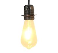 Ziaphsol Douilles de Lampe E27 2 pièces en métal Noir Brillant pour Suspension luminaire plafonnier Applique Spot Rail avec Support Fixation Adaptable pour rénovation intérieur décoration