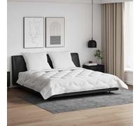 Ziaphsol Duvet d'été Simple avec oreillers 3 pièces Blanc Microfibre léger et Respirant pour Chambre Moderne, pour Le Sommeil Estival, Facile à Laver et à Entretenir