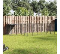 Ziaphsol Enclos pour Chien en Acier Noir de 8,47 m² avec Toit résistant à l'eau et Verrouillage sécurisé, idéal pour Habitat extérieur, Parc ou chenil, Grande Cage d'exercice Robuste