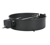 Ziaphsol Ensemble d'anneaux de rôtissoire pour barbecue - 57 cm - En acier émaillé - Noir - Avec moteur électrique - Pour barbecue chaudière et fumoir, rôtir le poulet, la dinde, la cuisson uniforme