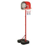 Ziaphsol Ensemble de basket-ball portable réglable de 138,5 à 166 cm, matériau PE PP, avec anneau, filet 3 couleurs, ballon et pompe, pied pour eau ou sable, pour l'entraînement et l'exercice