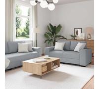 Ziaphsol Ensemble de canapé 3 pièces avec Fauteuil et Banquette en Tissu Gris Clair, modulable et déhoussable pour Salon, séjour, Chambre ou Bureau, Convertible, Relax et Design scandinave