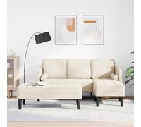 Ziaphsol Ensemble de canapés modulables en Lin Polyester avec Coussins Confortables pour Salon Contemporain, Design scandinave, Robuste et Facile à Assembler, idéal pour séjour ou Chambre