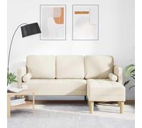 Ziaphsol Ensemble de Canapés Modulables en Lin Polyester avec Structure en Bois Durable pour Salon Contemporain, Convertible et Reversible, Capacité 3 Places, Facile à Assembler