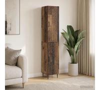 Ziaphsol Ensemble de Meubles en Bois Ancien 2 pièces pour Salon Chambre Salle à Manger Bureau entrée avec Armoire Buffet et étagère, Design élégant et Rangement Pratique