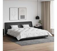 Ziaphsol Ensemble literie d'été Blanc avec Couette Simple et oreillers 3 pièces Microfibre Respirante pour Chambre Moderne, Couchage Confortable et Facile d'entretien