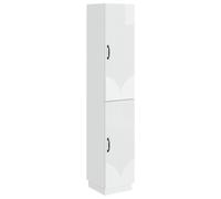 Ziaphsol Ensemble Meuble 2 pcs Blanc Brillant en Bois d'ingénierie, Rangement modulable pour Salon Chambre Bureau, mobilier Polyvalent pour Appartement Maison, Design Contemporain Ergonomique