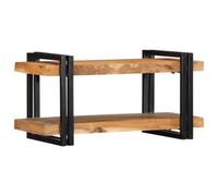 Ziaphsol Étagère Murale 70x33x35 cm en Bois Massif d'acacia Support Multifonction pour Rangement et décoration dans Salon Bureau Chambre avec Fixation Robuste et Style Naturel