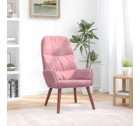 Ziaphsol Fauteuil relax en velours rose avec accoudoirs et dossier, chaise de salon ergonomique en bois et métal, pivotant, réglable, idéal pour salon, chambre à coucher, bureau, coin salon relaxant