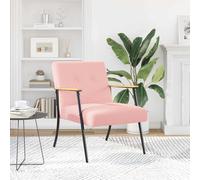 Ziaphsol Fauteuil rose bou n tissu semblable à la laine ergonomique pour salon, chambre à coucher, bureau, salon, relaxation, pivotant et réglable, avec accoudoirs et dossier