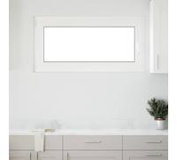Ziaphsol Fenêtre de cave RISOR 120 x 60 cm en PVC et verre blanc, fonction basculante et rotative, cadre de 60 mm avec système à 5 chambres pour cave, rénovation et intérieur rénovation