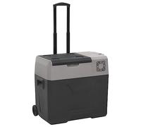 Ziaphsol Glacière Portable avec Roue et poignée Noir et Gris 30 L en polypropylène pour Camping randonnée Pique-Nique Voyage Voiture Conservation des Boissons et Aliments