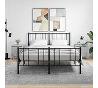 Ziaphsol Gray Concrete Finish Bedside Tables 2 Pack 40x30x50 cm Wooden Engineering Nightstands with Storage Drawer and Shelf for Bedroom Living Room Modern Industrial Style