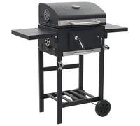 Ziaphsol Gril de Barbecue au Charbon de Bois avec étagère inférieure Noir pour Cuisson extérieur Jardin terrasse Balcon Camping piquenique