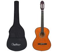 Ziaphsol Guitare classique 4/4 39" avec housse en tilleul - Guitare de concert pour débutant - 101 cm de long - Cordes en nylon - Touche et manche - Pour l'enseignement, l'exercice, la scène et les