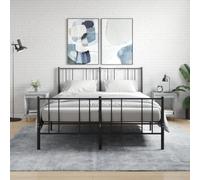 Ziaphsol Industrial Grey Concrete Finish Bedside Tables 2 pcs with Engineered Wood Surface Modern Bedroom Furniture with Storage compartments and Metal Legs for Living Room Or Bedroom Decor