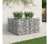 Ziaphsol Jardinière surélevée en acier galvanisé avec un design robuste, résistant aux intempéries et facile à monter, idéal pour le jardin, la terrasse ou le balcon, crée de l'intimité et protège du