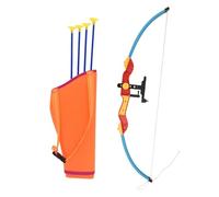 Ziaphsol Kit de tir à l'arc pour enfants avec carafe à l'arc, 4 flèches avec pointe à ventouse, ABS PP PE, longueur de l'arc 76 cm, pour jardin, plage, parc, école et anniversaire d'enfant, mouvement