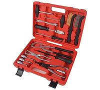 Ziaphsol Kit d'outils de freinage 15 pièces en acier au carbone avec mallette pour tambour et freins à disque, étrier de frein, ressort de frein, frein à main, atelier, garage et entretien de voiture