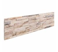 Ziaphsol Lot de 10 panneaux muraux - Blanc et rouge - 100 x 25 cm - En mousse EPS - Motif brique - Pour intérieur, salon, chambre à coucher, couloir, revêtement mural - Montage avec colle