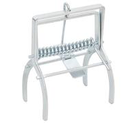 Ziaphsol Lot de 10 pièges à taupes en acier galvanisé argenté - Dimensions : 6 x 12 x 14 cm - Piège mécanique pour jardin, pelouse - Protection contre les taupes