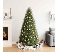 Ziaphsol Lot de 100 boules de Noël roses en plastique PVC 3 tailles avec boîte pour sapin de Noël Décoration d'ambiance pour l'Avent, l'hiver, le réveillon de Noël
