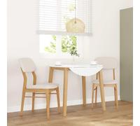 Ziaphsol Lot de 2 chaises de salle à manger avec coussins en bois d'hévéa massif, couleur naturelle, design ergonomique pour cuisine et salle à manger