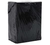 Ziaphsol Lot de 2 films étirables - Noir - 23 μm - 50 cm x 300 m - En polyéthylène - Pour expédition, déménagement, stockage - Protection contre la poussière et la saleté