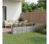 Ziaphsol Lot de 2 jardinières surélevées en acier galvanisé argenté, résistant aux intempéries, robuste, haute, pour jardin, terrasse, balcon, brise-vue, coupe-vent, délimitation sûre de terrain