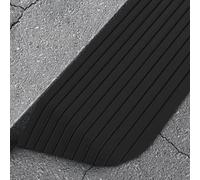 Ziaphsol Lot de 2 rampes de seuil en caoutchouc - 110 x 32 x 3,8 cm - Charge utile de 5 tonnes - Rampe antidérapante pour déambulateurs, scooters, fauteuils roulants, allée, parking, entrepôt