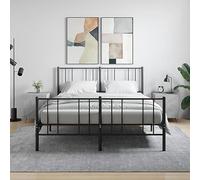 Ziaphsol Lot de 2 tables de chevet, 40 x 40 x 50 cm, gris béton, en bois durable, idéales comme table d'appoint pour chambre à coucher ou salon, avec porte pratique et pieds en métal robustes