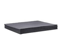 Ziaphsol Lot de 25 chiffons de liaison d'huile gris 40 x 50 cm en polypropylène perforés pour atelier, usine et ménage, absorbants pour huile, eau et boissons, légers, indéchirables, faciles à ranger