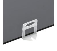 Ziaphsol Lot de 2500 clips de nivellement de carrelage - 3 mm - En polypropylène - Pour systèmes de nivellement de carrelage, sol, mur, céramique, porcelaine, pierre naturelle