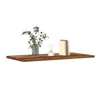 Ziaphsol Lot de 4 étagères murales aspect bois vieilli, 60 x 30 x 1,5 cm, bibliothèque, étagère murale pour salon, bureau, couloir, espace de rangement modulaire