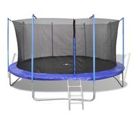 Ziaphsol Lot de 5 trampolines de 4,26 m avec filet de sécurité, 80 ressorts, cadre en acier et échelle, tapis de saut pour jardin, terrasse, extérieur, capacité de charge 150 kg