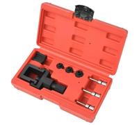 Ziaphsol Lot de 8 outils de séparation et de rivetage en acier pour chaînes d'entraînement 520, 525, 530 et 532, avec mallette moulée par soufflage pour atelier, garage, réparation et entretien