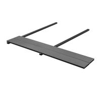 Ziaphsol Lot de 90 lames de terrasse en WPC gris - Pour extérieur et intérieur - Surface durable et facile d'entretien avec système de fixation - Idéal pour les terrasses, les terrasses, les abris de