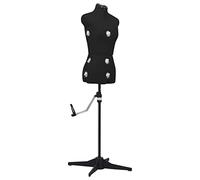 Ziaphsol Mannequin de couture réglable pour femme Noir S 33-40 Tour de poitrine 84 à 102 cm avec boutons rotatifs pour robes, costumes, porte-vestes, exposition