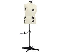 Ziaphsol Mannequin de Robe Ajustable pour Femme Crème Taille 44-50 avec Support Stable, réglable en Hauteur et en Dimensions pour Exposer vêtements dans boutiques, Studios ou Salons de Mode