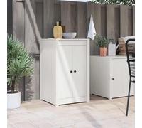 Ziaphsol MEPPEL Porte de cuisine blanche en pin massif 50 x 9 x 82 cm, porte de placard pour intérieur, avec poignée à bouton noir pour rénovation, échange et installation