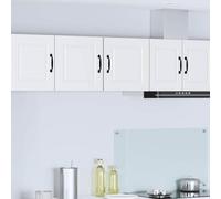 Ziaphsol Meuble Mural Porto Blanc 40 x 31 x 40 cm en Bois d'ingénierie pour Cuisine Moderne, Rangement Pratique pour Vaisselle, épices, Bouteilles, Armoire, Buffet, Salle à Manger