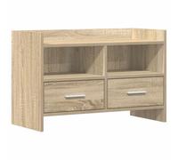 Ziaphsol Meuble TV - 71,5 x 33 x 47 cm - En chêne Sonoma - Console multimédia avec espace de rangement - Gestion des câbles - Meuble bas pour salon, home cinéma, TV, récepteur