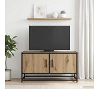 Ziaphsol Meuble TV 80 x 34,5 x 40 cm en Bois d'ingénierie Style Moderne avec Porte réversible pour Salon ou séjour