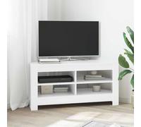Ziaphsol Meuble TV d'angle - 102 x 40,5 x 45 cm - En bois - Design moderne - Rangement des câbles - Meuble TV pour salon, home cinéma