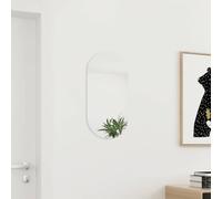 Ziaphsol Miroir mural en verre 60 x 30 cm, sans cadre, miroir pour chambre à coucher, salon, salle de bain, couloir, miroir décoratif pour montage mural et suspension, réfléchissant clair pour